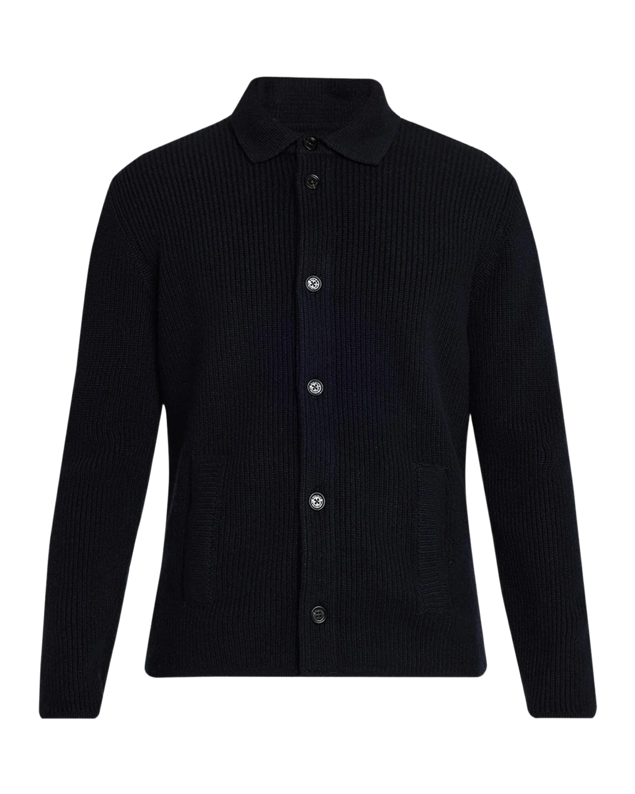 Men's Cashmere Rib Cardigan