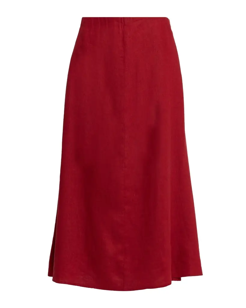 Eileen Fisher A-Line Organic Linen Midi Skirt | Image 1 Eileen Fisher A-Line Organic Linen Midi Skirt | Image 1