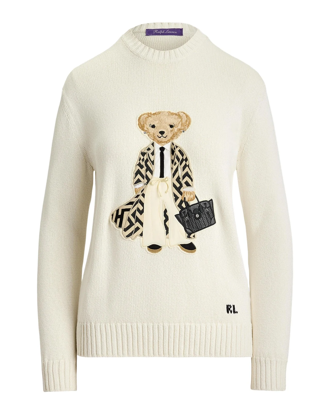 Spring Polo Bear Silk Sweater Spring Polo Bear Silk Sweater