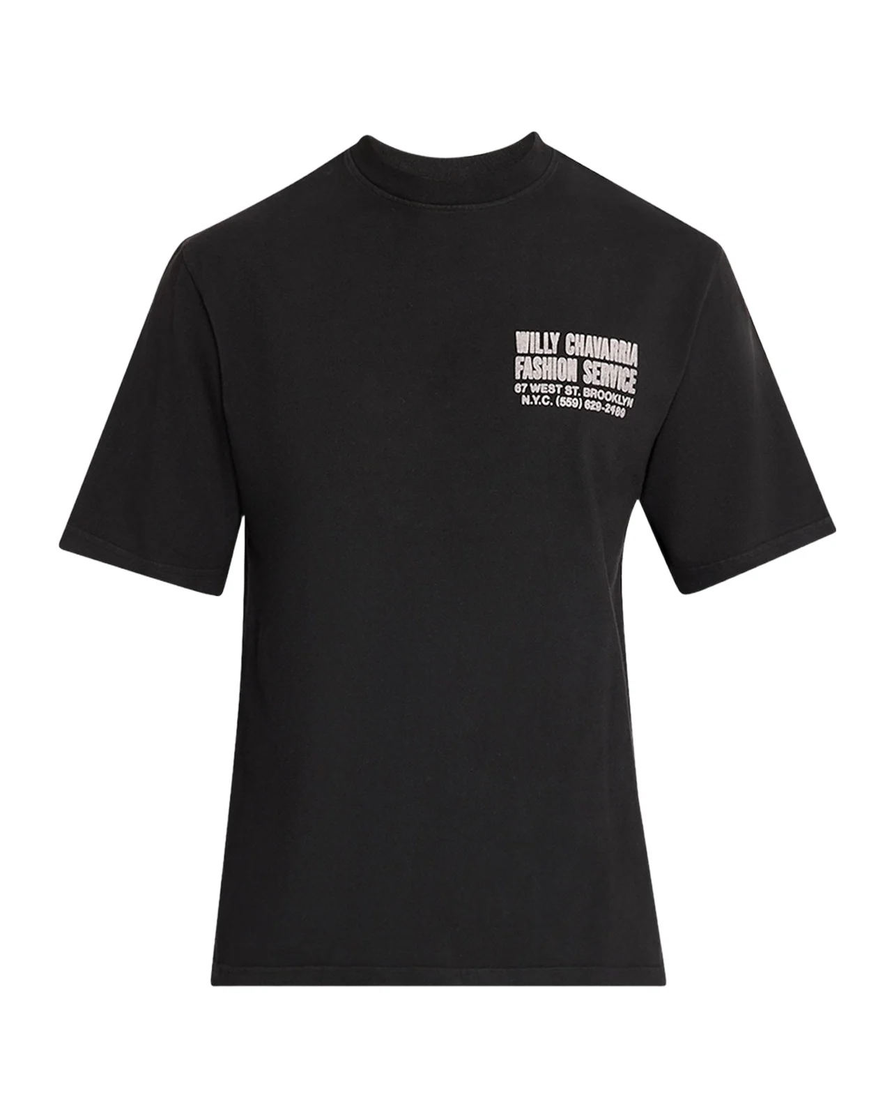 Willy Chavarria Men's Fashion Service Cotton T-Shirt