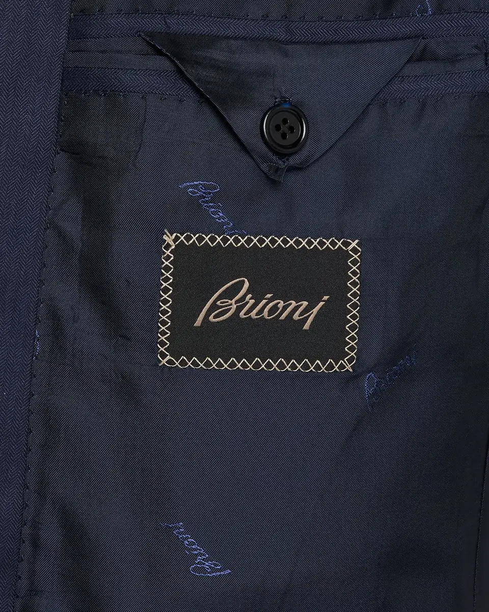 Brioni Men's Wool Micro-Herringbone Two-Piece Suit | Thumbnail 7 Brioni Men's Wool Micro-Herringbone Two-Piece Suit | Thumbnail 7
