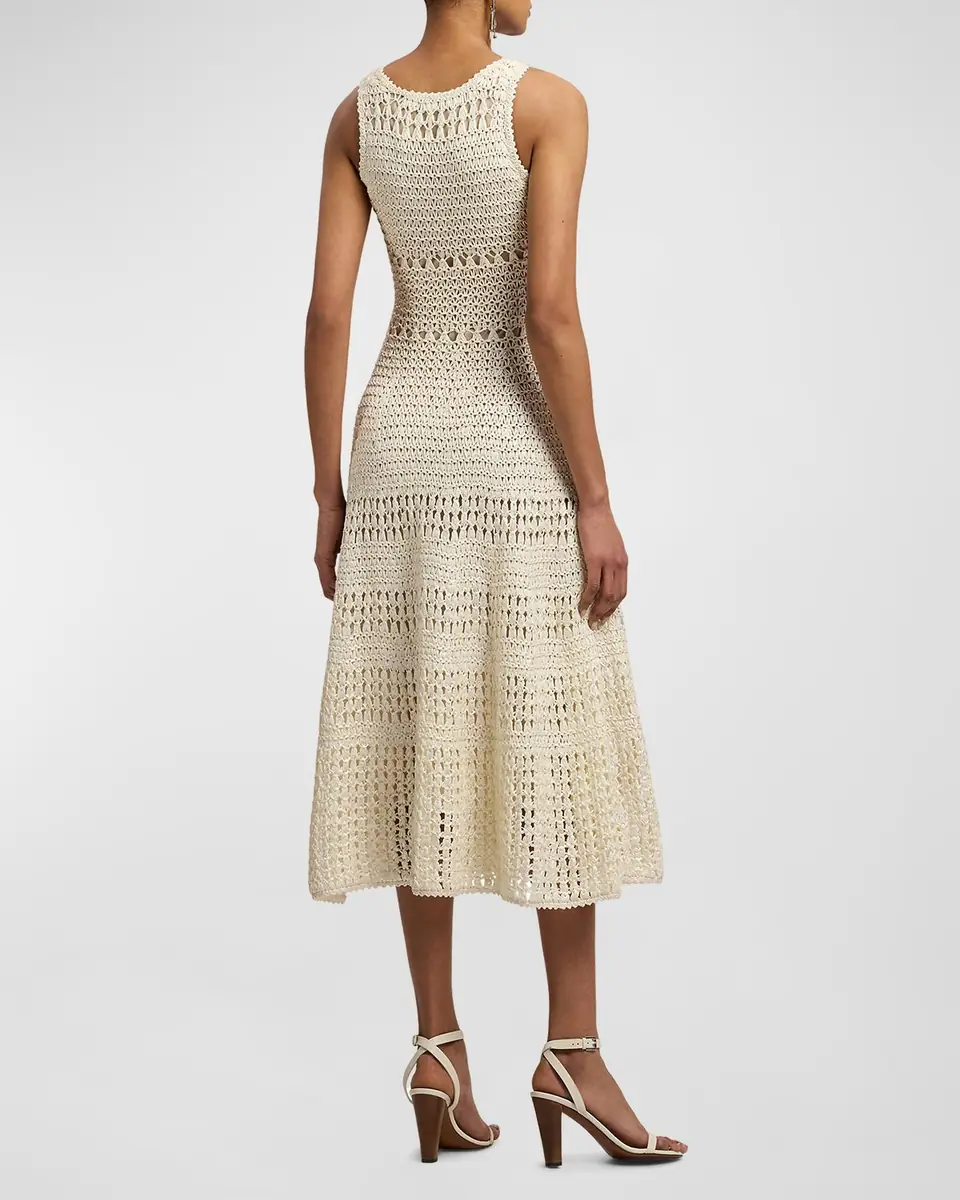 Ralph Lauren Collection Solanna Cotton Sweater Day Dress | Thumbnail 3 Ralph Lauren Collection Solanna Cotton Sweater Day Dress | Thumbnail 3