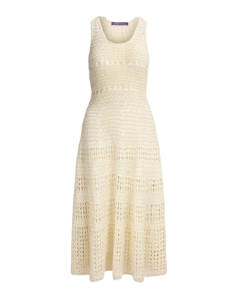 Ralph Lauren Collection Solanna Cotton Sweater Day Dress | Image 1 Ralph Lauren Collection Solanna Cotton Sweater Day Dress | Image 1