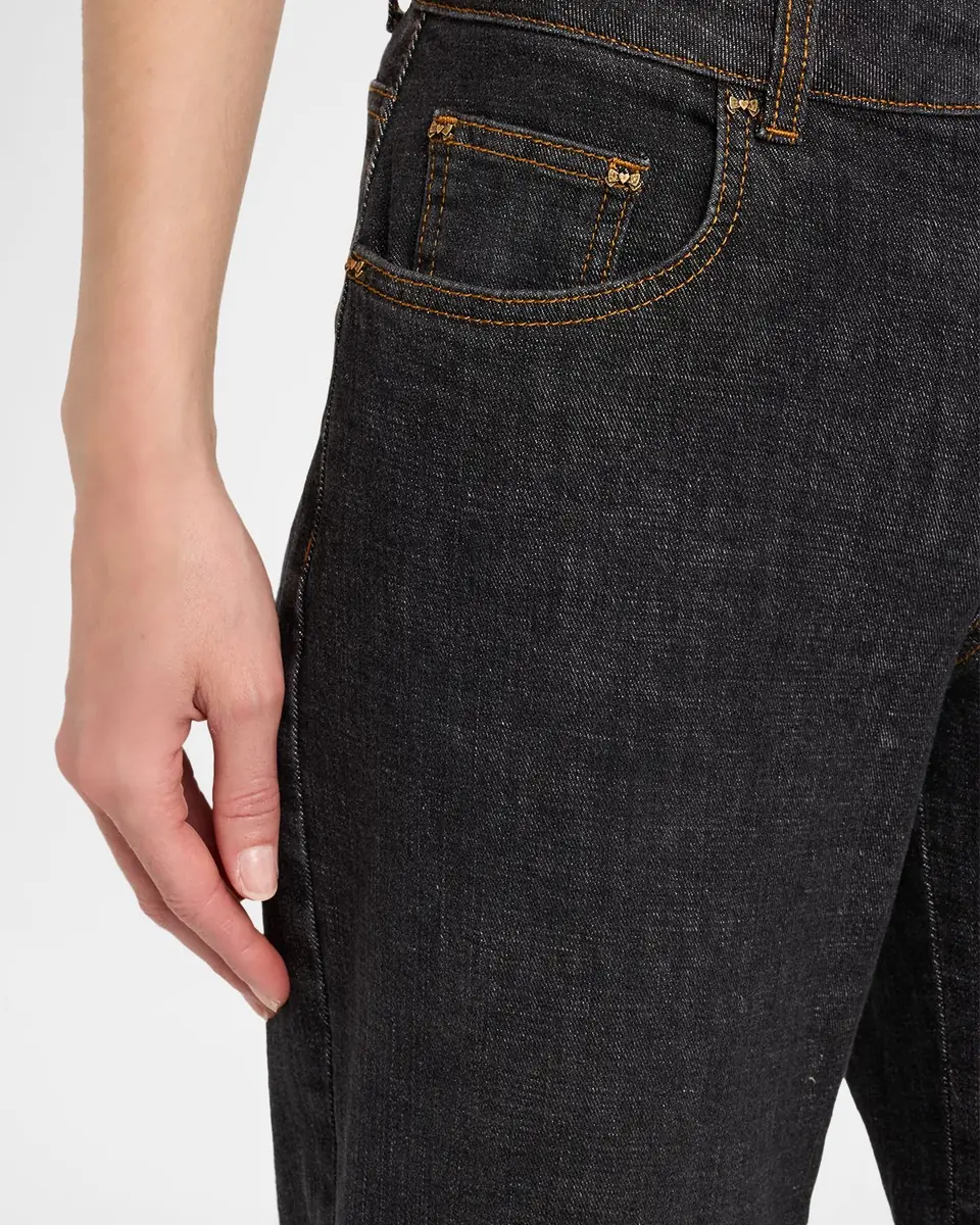 MAISON COMMON Eyelet Scalloped Flare Crop Jeans | Thumbnail 5 MAISON COMMON Eyelet Scalloped Flare Crop Jeans | Thumbnail 5