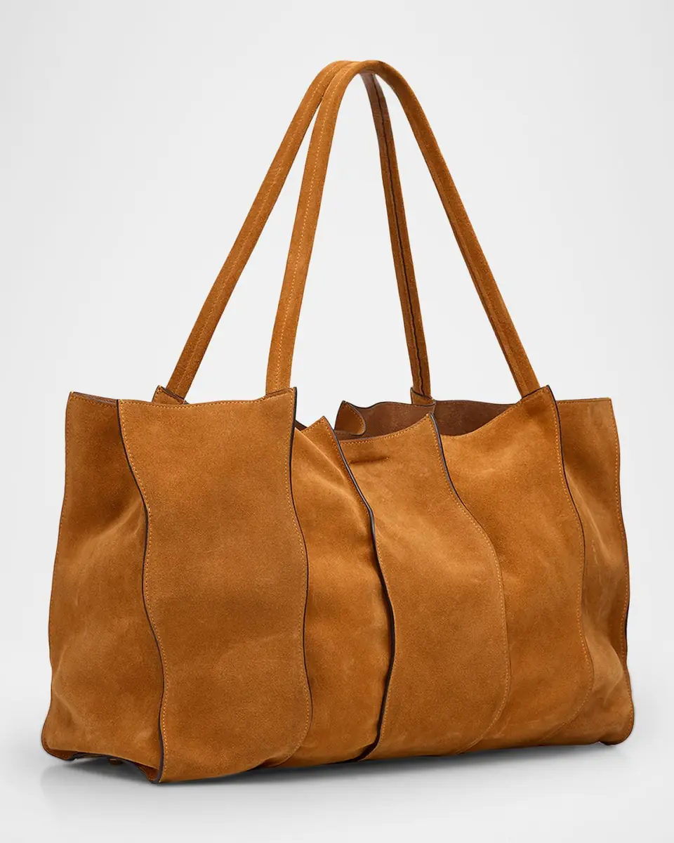 Ulla Johnson Adria Large Wavy Suede Tote Bag | Thumbnail 3 Ulla Johnson Adria Large Wavy Suede Tote Bag | Thumbnail 3