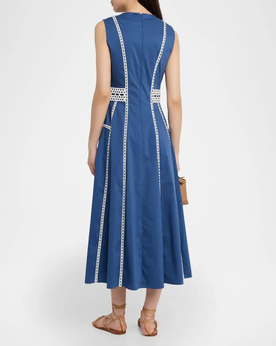 Tanya Taylor Sloane Embroidered Midi Dress | Thumbnail 3