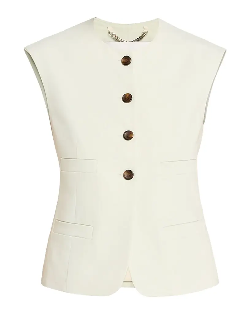 A.L.C. Georgie Linen-Blend Vest | Image 1 A.L.C. Georgie Linen-Blend Vest | Image 1