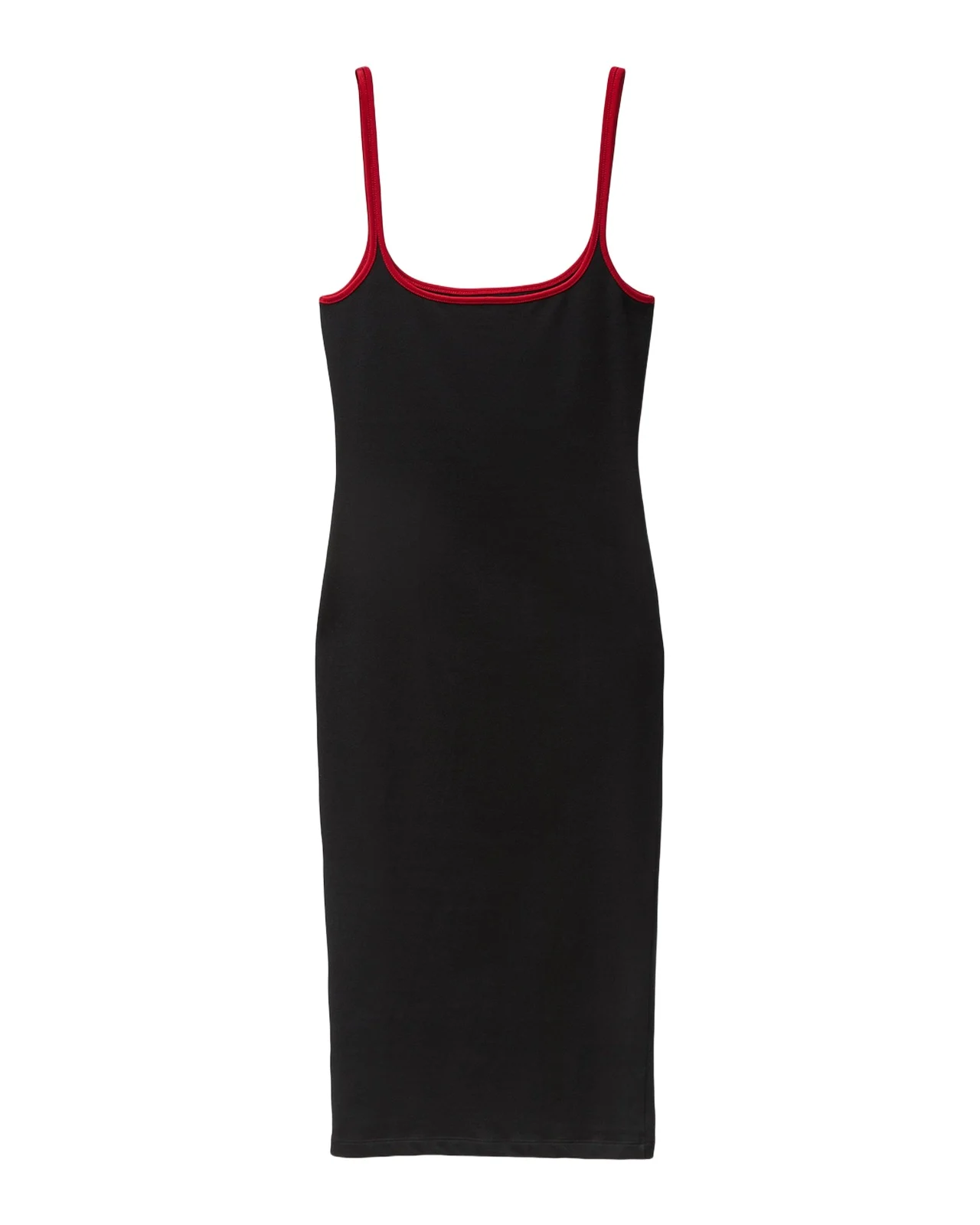Sleeveless Contrast-Trim Midi Dress Sleeveless Contrast-Trim Midi Dress
