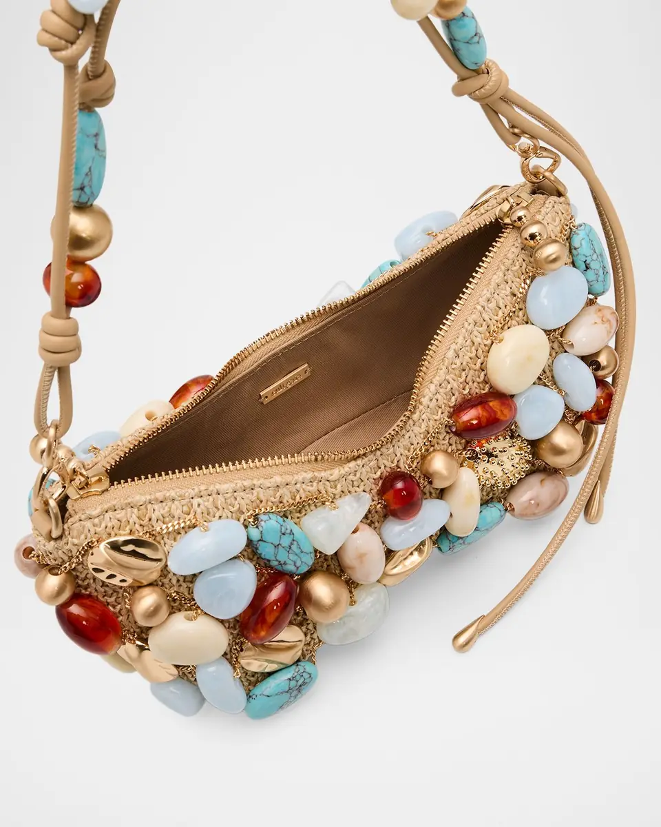 Cult Gaia Mercier Embellished Raffia Butterfly Shoulder Bag | Thumbnail 4 Cult Gaia Mercier Embellished Raffia Butterfly Shoulder Bag | Thumbnail 4