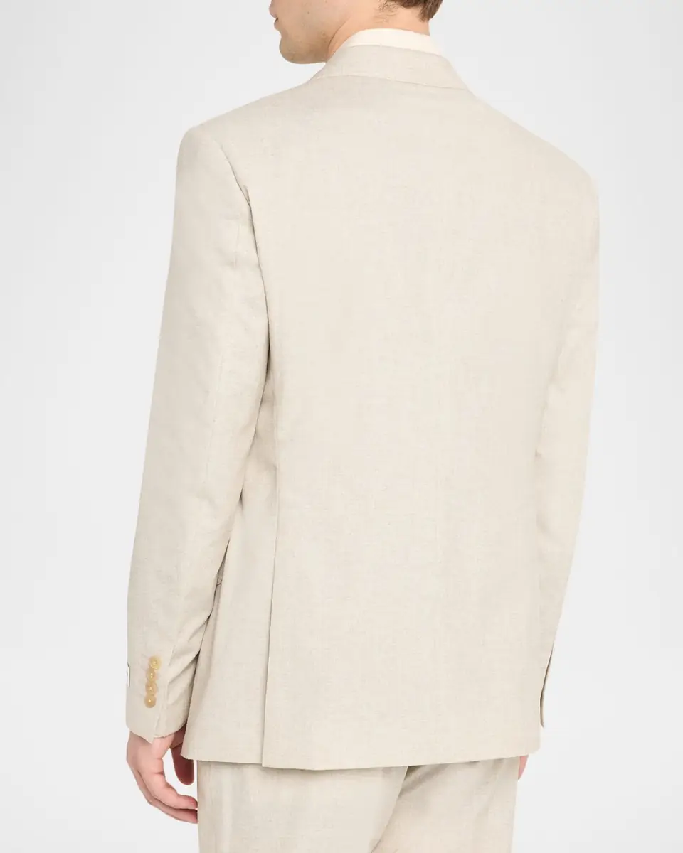 Emporio Armani Men's Wool, Cotton and Silk Sharkskin Two-Piece Suit | Thumbnail 5 Emporio Armani Men's Wool, Cotton and Silk Sharkskin Two-Piece Suit | Thumbnail 5