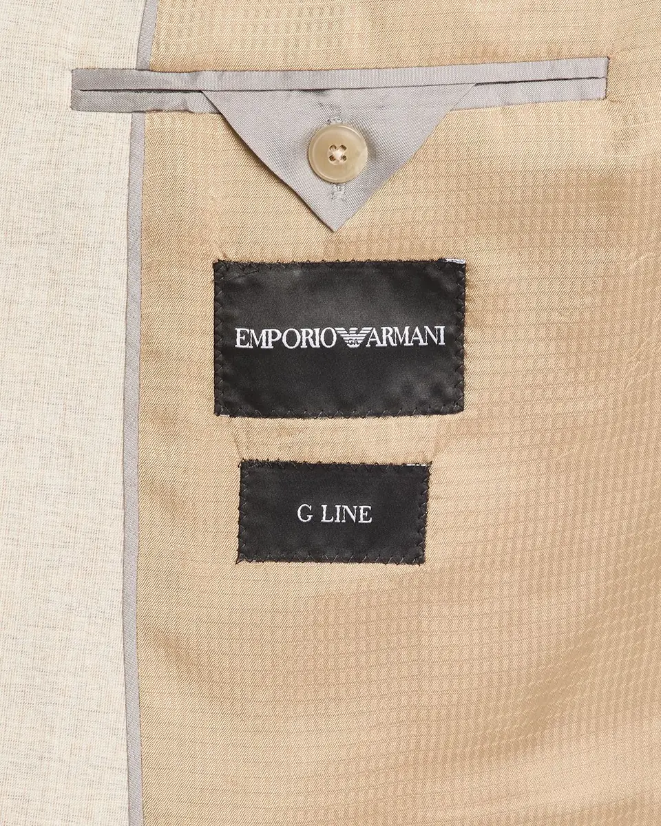 Emporio Armani Men's Wool, Cotton and Silk Sharkskin Two-Piece Suit | Thumbnail 7 Emporio Armani Men's Wool, Cotton and Silk Sharkskin Two-Piece Suit | Thumbnail 7