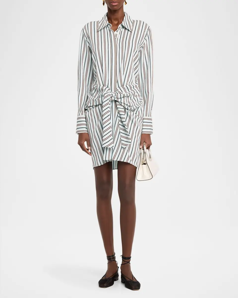 A.L.C. Mia Striped Mini Shirtdress | Thumbnail 2 A.L.C. Mia Striped Mini Shirtdress | Thumbnail 2