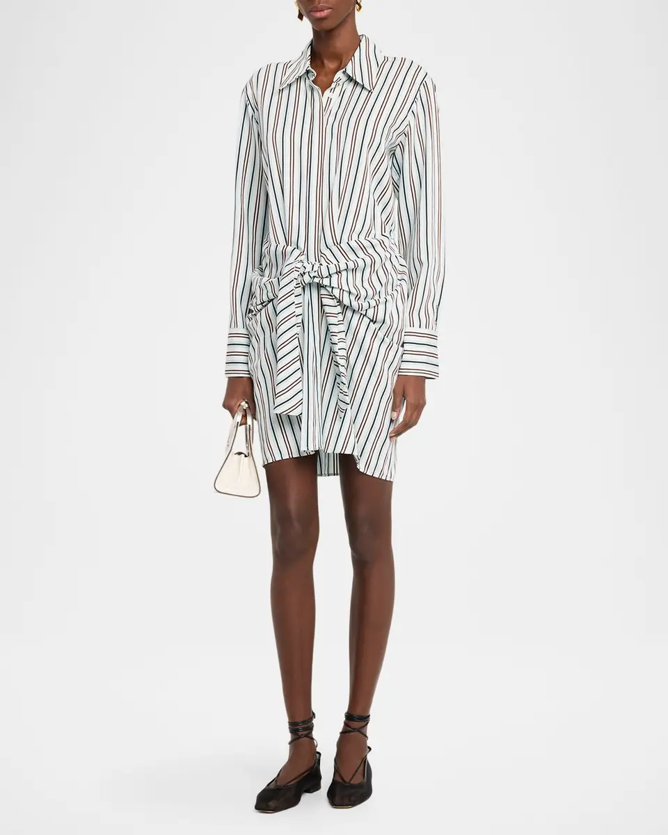 A.L.C. Mia Striped Mini Shirtdress | Thumbnail 4 A.L.C. Mia Striped Mini Shirtdress | Thumbnail 4