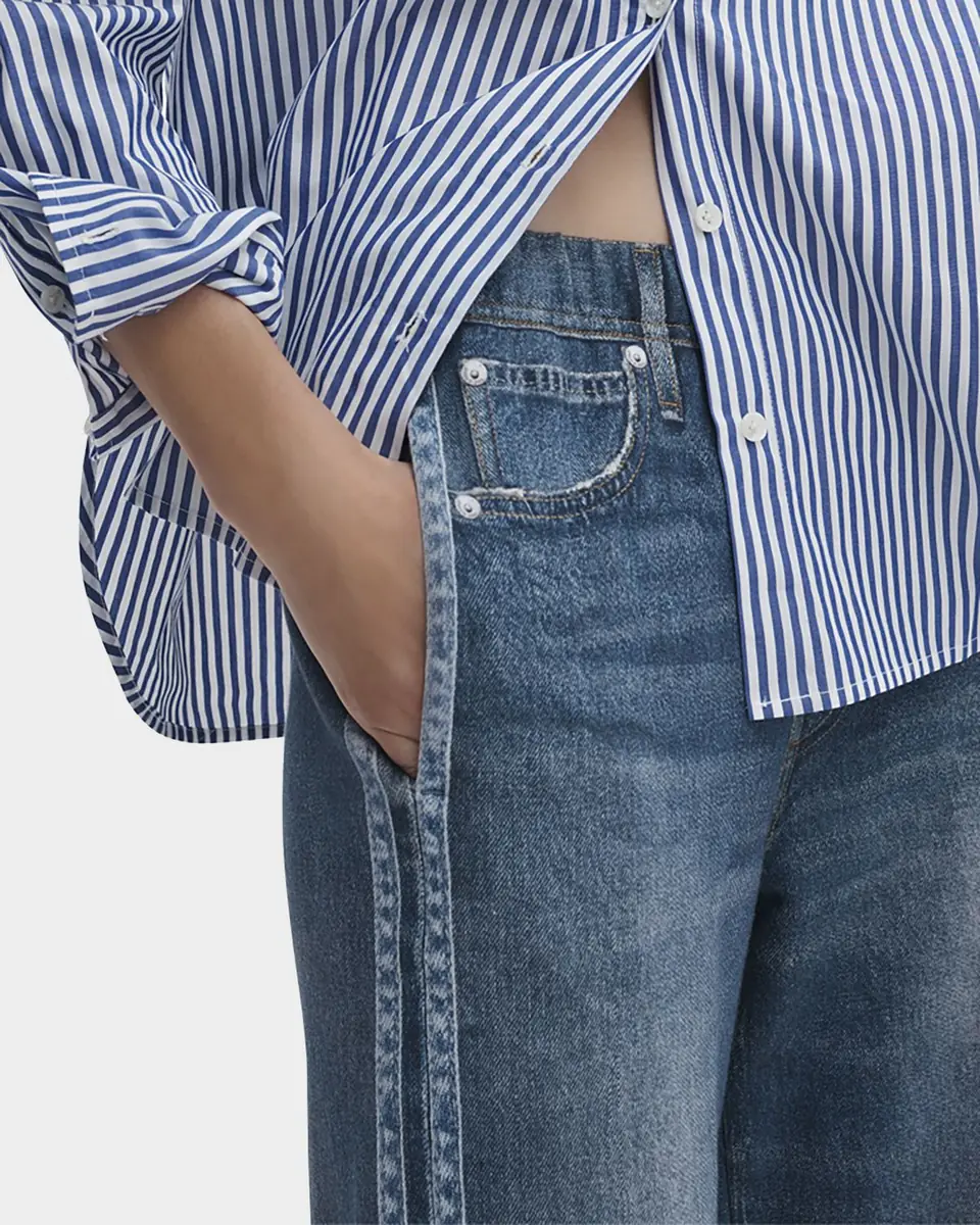 rag & bone rb Miramar Terry Wide-Leg Track Jeans | Thumbnail 5 rag & bone rb Miramar Terry Wide-Leg Track Jeans | Thumbnail 5