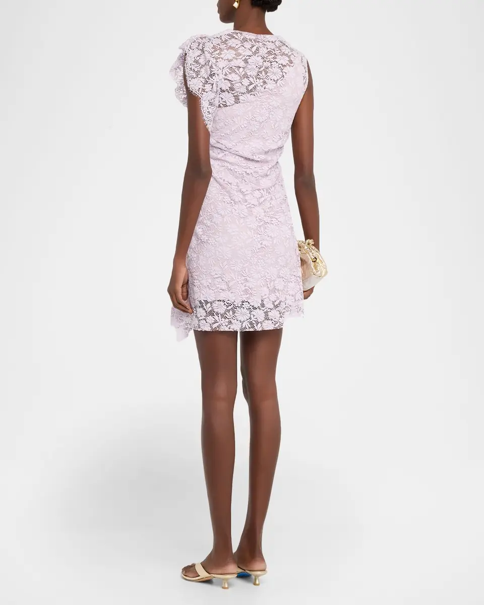 A.L.C. Astra Lace Ruffle Mini Dress | Thumbnail 3 A.L.C. Astra Lace Ruffle Mini Dress | Thumbnail 3