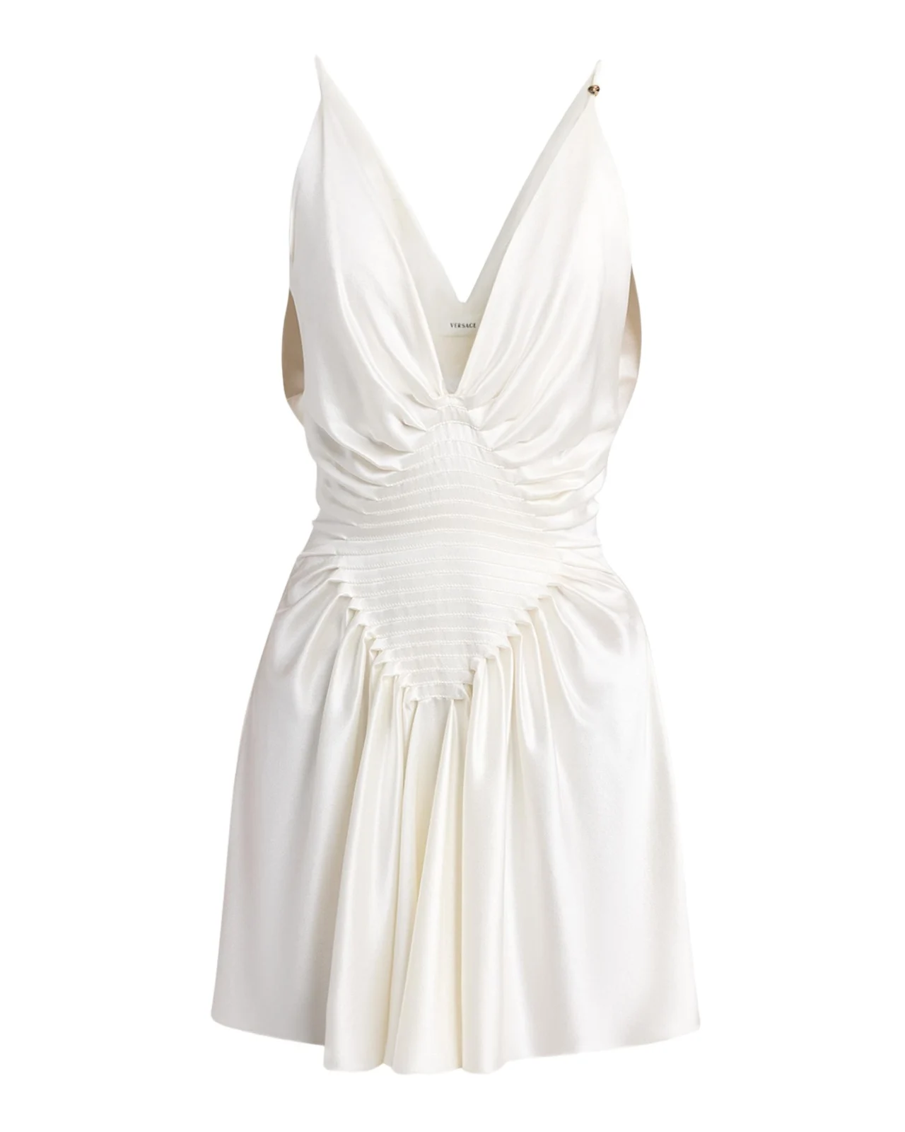 Draped Silk Mini Dress Draped Silk Mini Dress