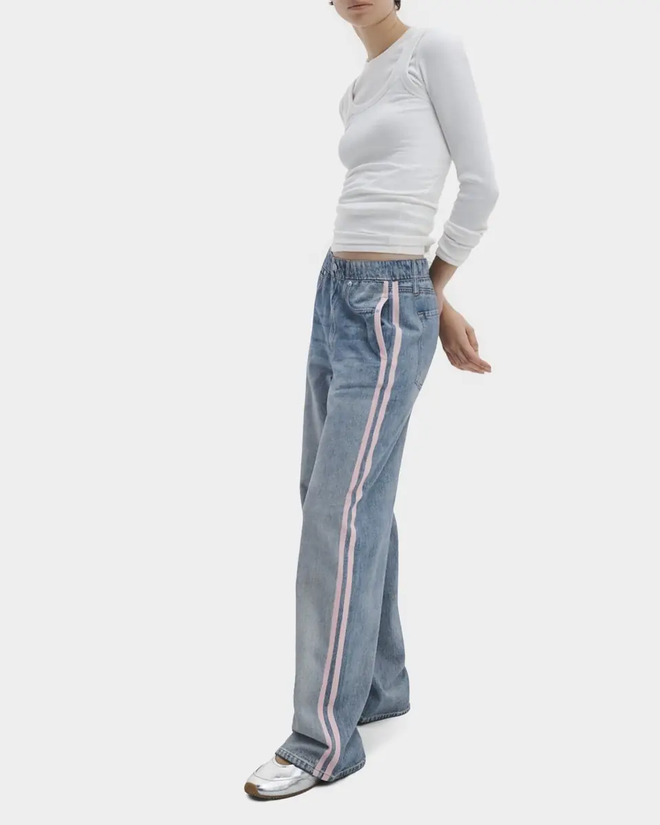 rag & bone rb Miramar Terry Wide-Leg Track Jeans | Thumbnail 2 rag & bone rb Miramar Terry Wide-Leg Track Jeans | Thumbnail 2