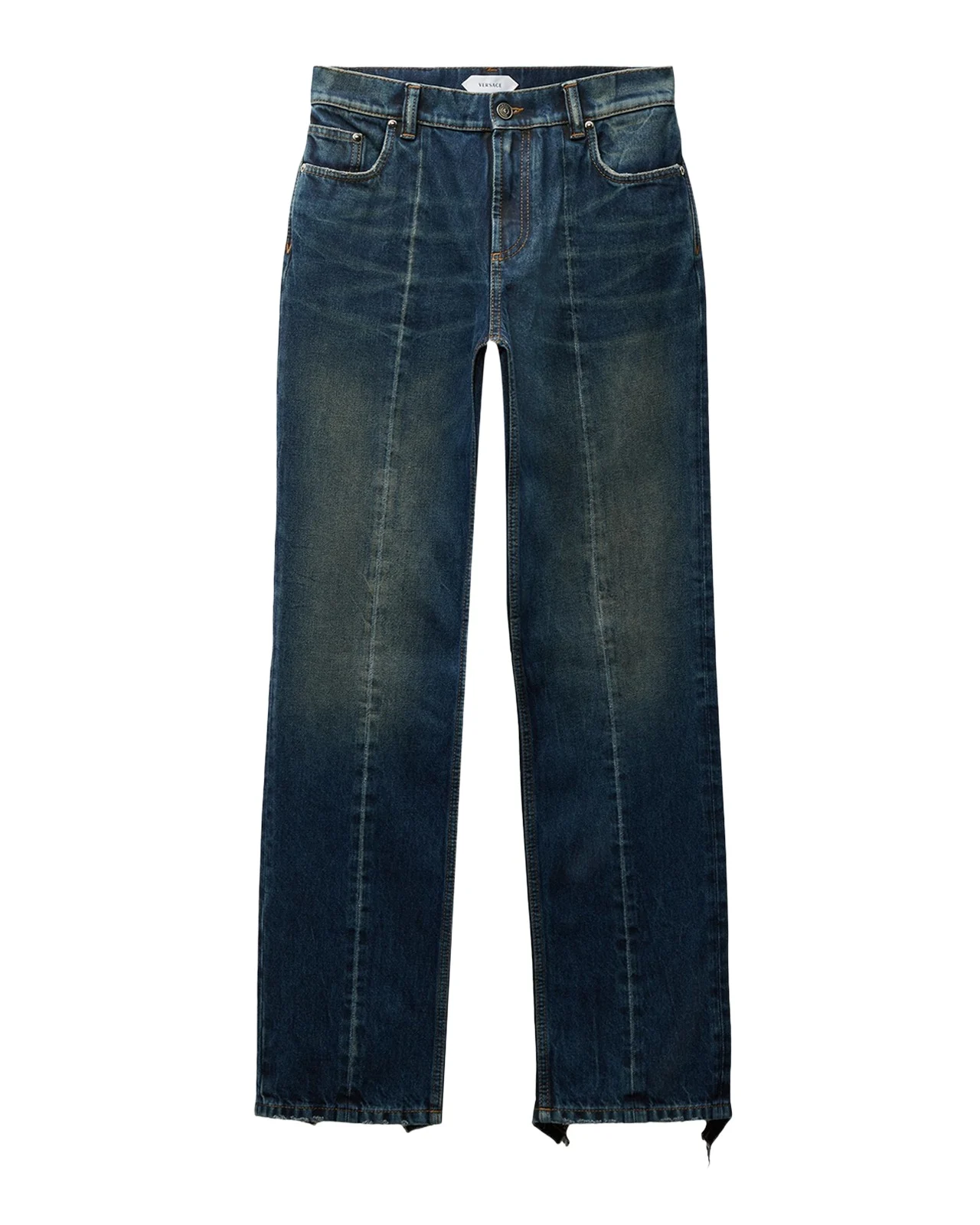 Distressed Straight-Leg Jeans Distressed Straight-Leg Jeans