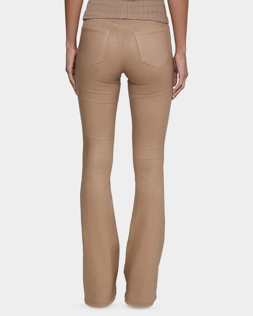 L'Agence Marty Ultra High-Rise Coated Flare Jeans | Thumbnail 3