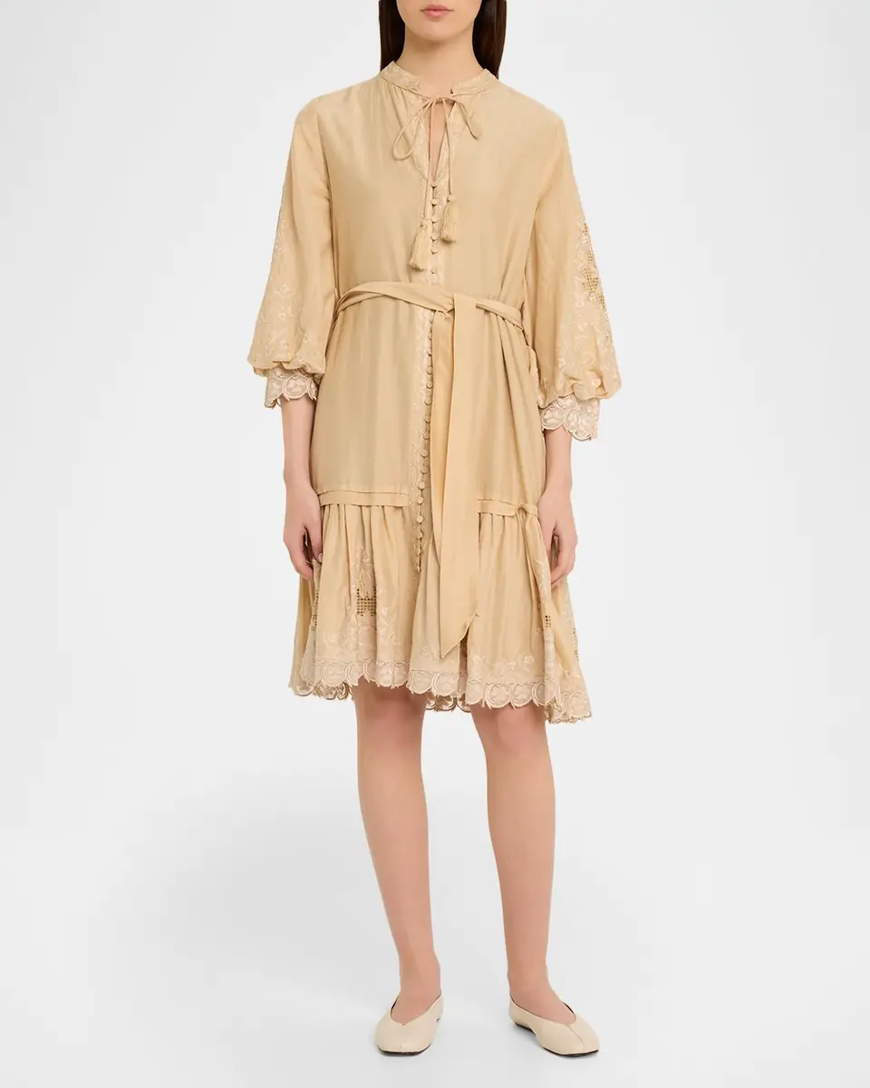 Kobi Halperin Erica Embroidered Flounce Dress | Thumbnail 2 Kobi Halperin Erica Embroidered Flounce Dress | Thumbnail 2