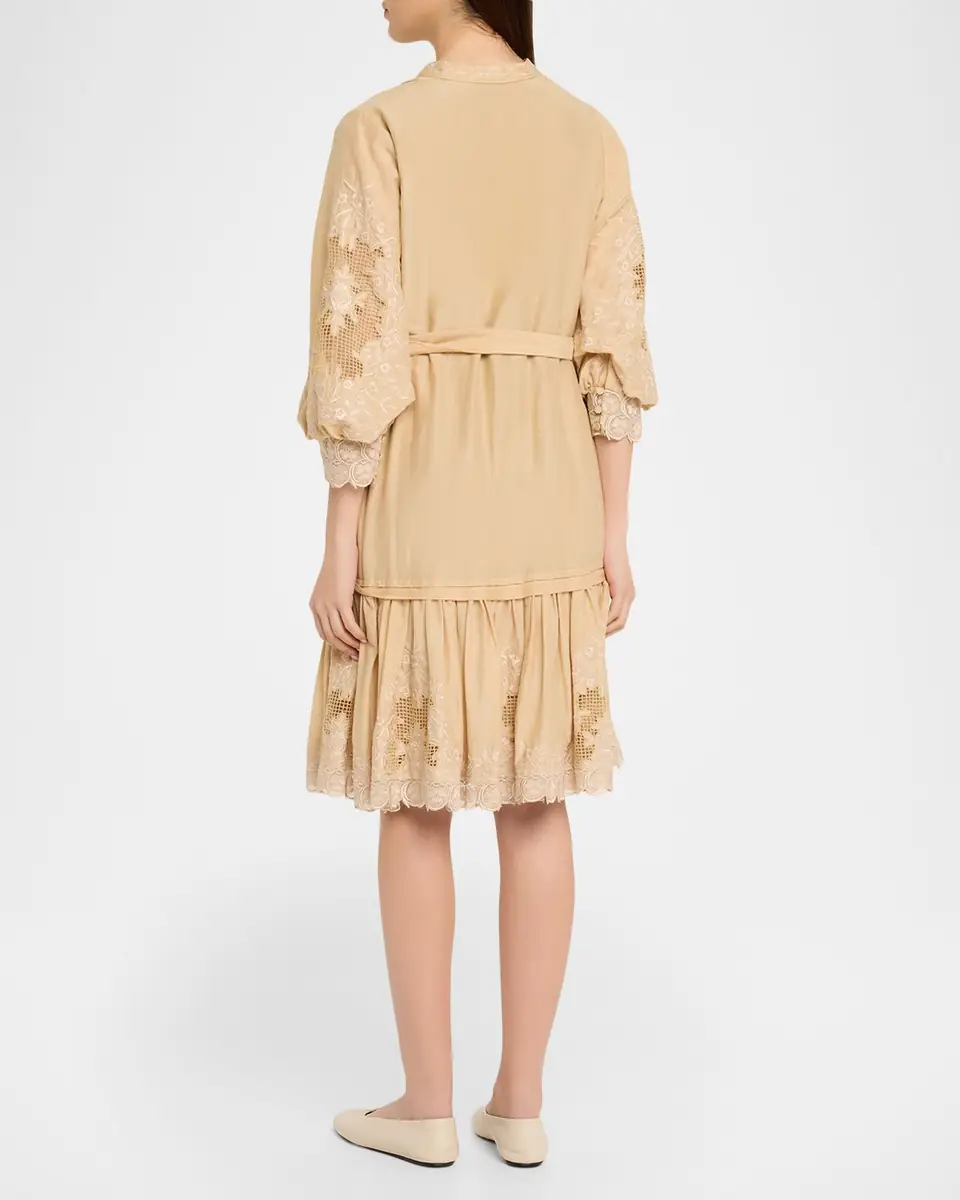 Kobi Halperin Erica Embroidered Flounce Dress | Thumbnail 3 Kobi Halperin Erica Embroidered Flounce Dress | Thumbnail 3