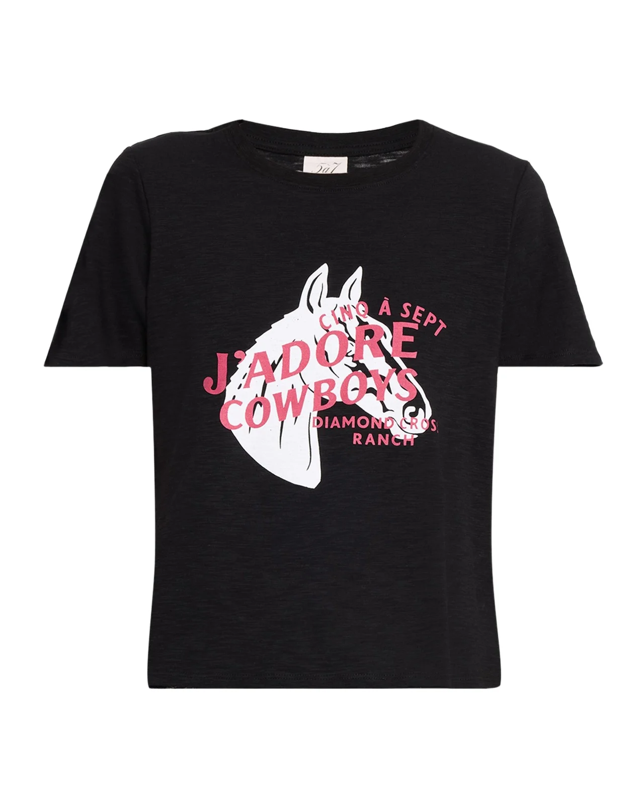 J 'adore Cowboys Embellished Shrunken Tee