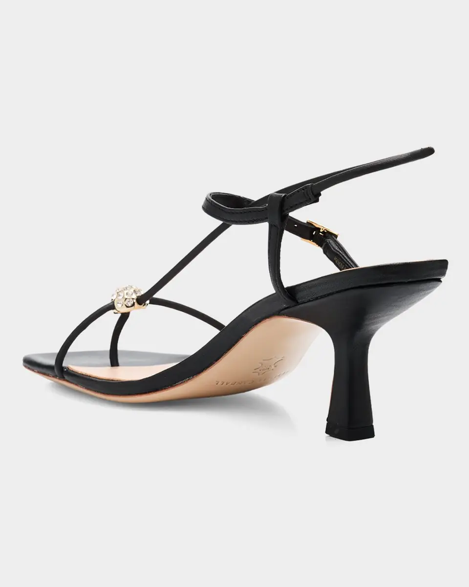 Loeffler Randall 70mm Triana Strappy Crystal Leather Mid-Heel Sandals | Thumbnail 4 Loeffler Randall 70mm Triana Strappy Crystal Leather Mid-Heel Sandals | Thumbnail 4
