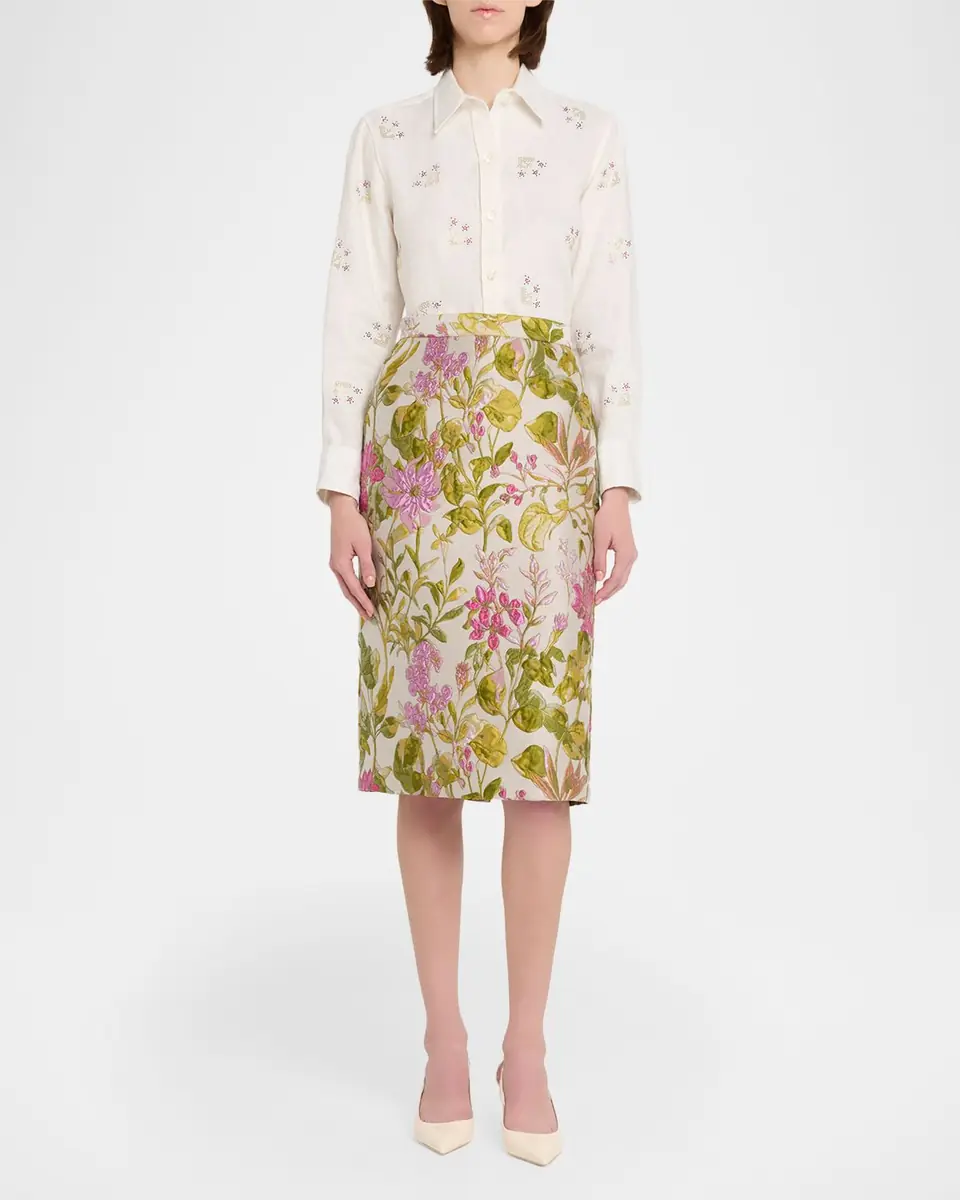 Libertine Dianthus Classic Pencil Skirt | Thumbnail 2