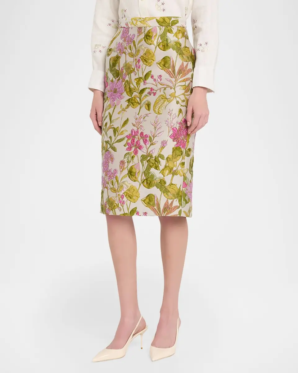 Libertine Dianthus Classic Pencil Skirt | Thumbnail 4