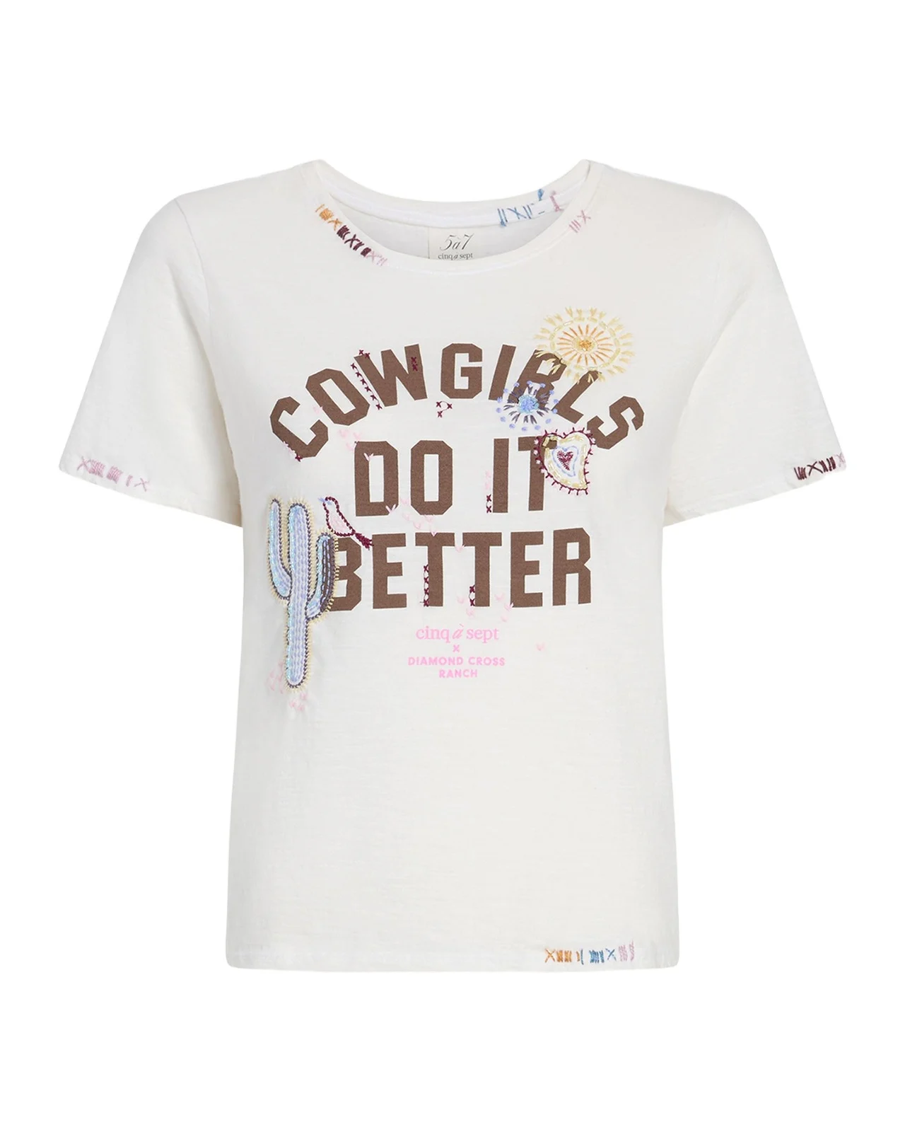 Cinq à Sept Cowgirls Do It Better Shrunken Tee