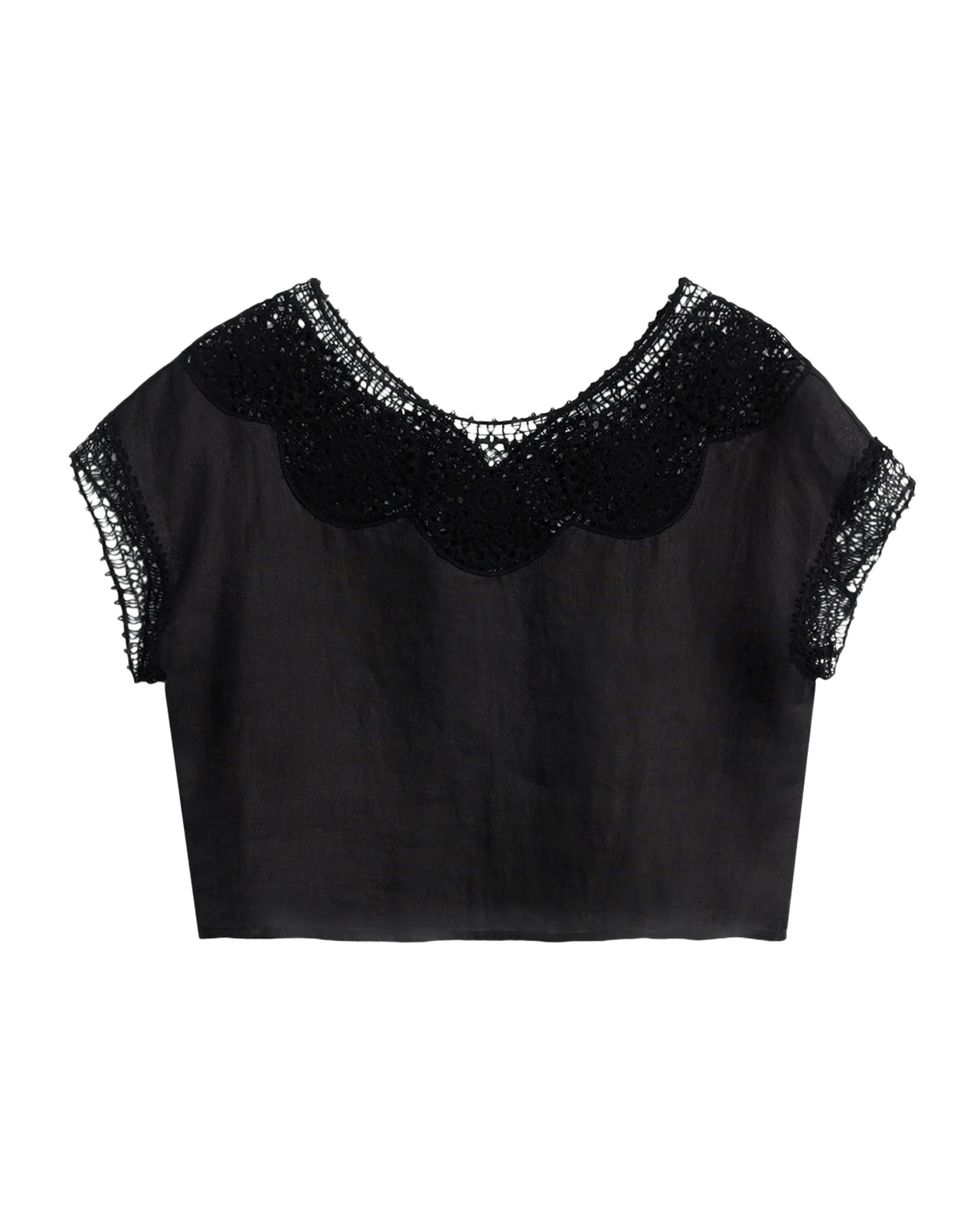 Caila Embroidered Ramie Top Caila Embroidered Ramie Top