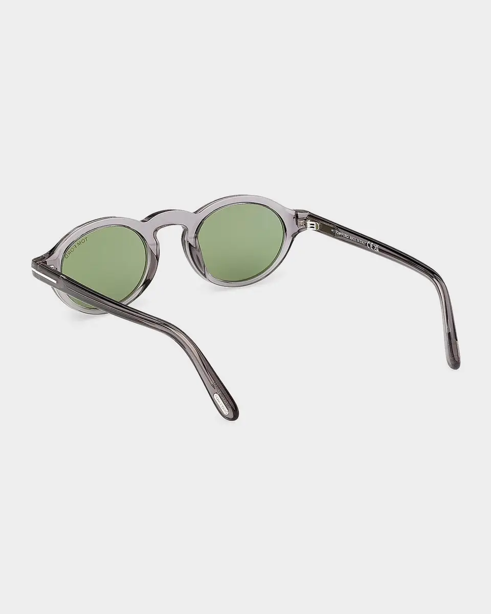 Tom Ford Men's Aristotele-02 Acetate Round Sunglasses | Thumbnail 2 Tom Ford Men's Aristotele-02 Acetate Round Sunglasses | Thumbnail 2