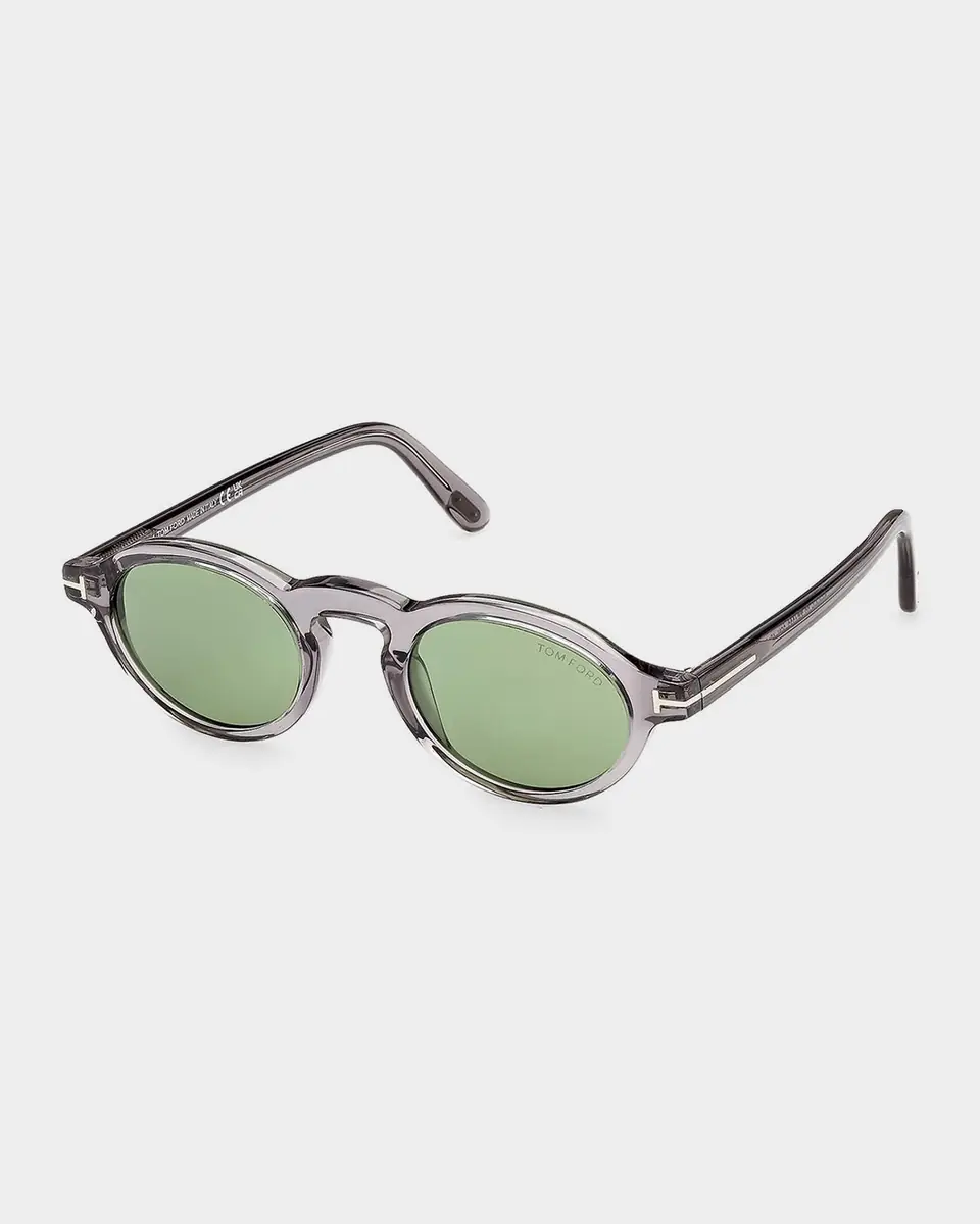 Tom Ford Men's Aristotele-02 Acetate Round Sunglasses | Thumbnail 3 Tom Ford Men's Aristotele-02 Acetate Round Sunglasses | Thumbnail 3