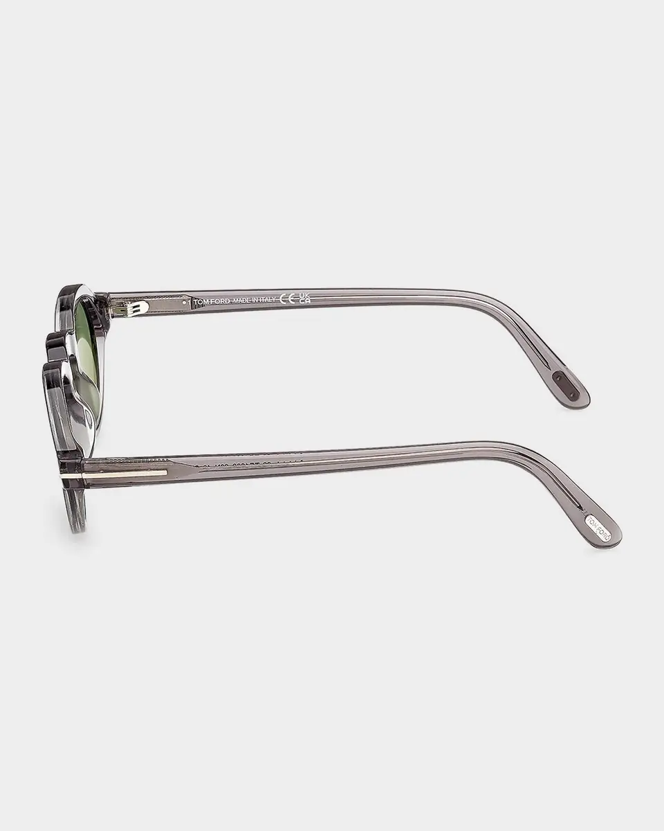 Tom Ford Men's Aristotele-02 Acetate Round Sunglasses | Thumbnail 6 Tom Ford Men's Aristotele-02 Acetate Round Sunglasses | Thumbnail 6