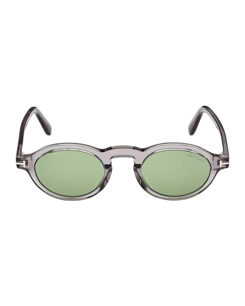 Tom Ford Men's Aristotele-02 Acetate Round Sunglasses