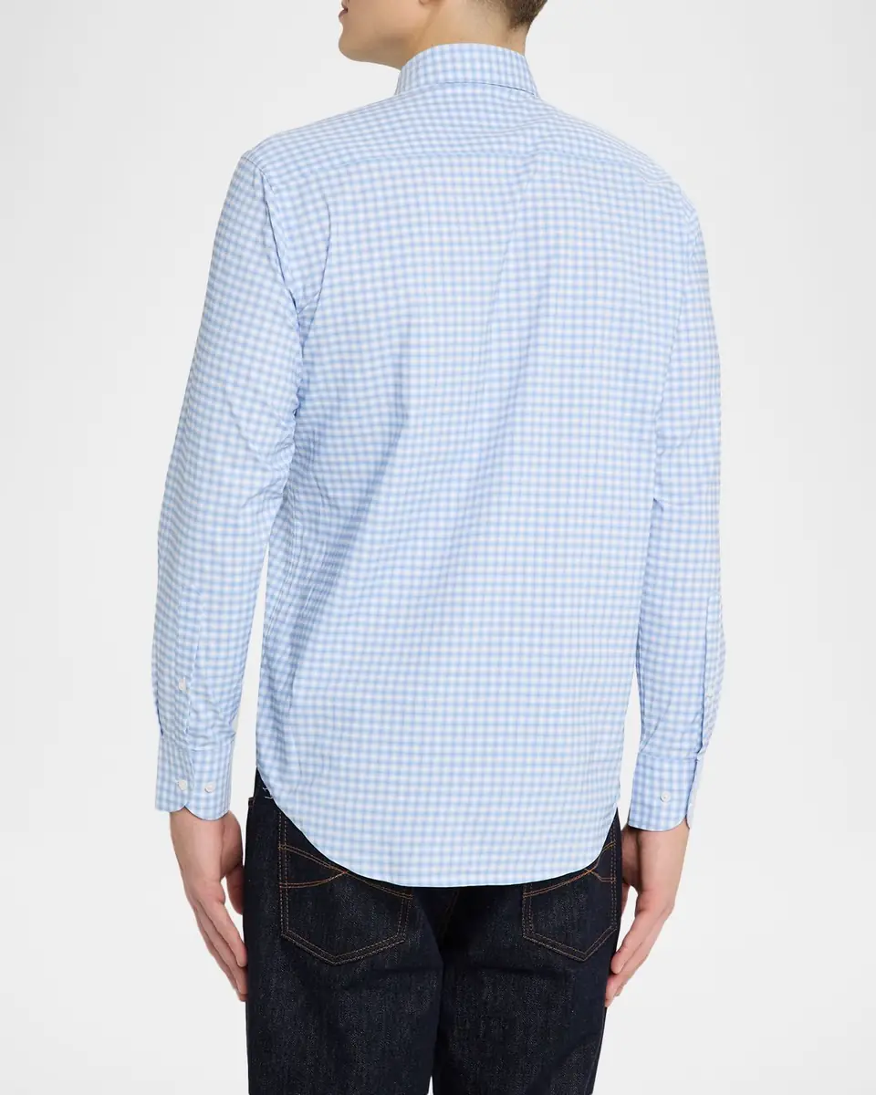 Peter Millar Men's Lewis Performance Twill Plaid Sport Shirt | Thumbnail 3 Peter Millar Men's Lewis Performance Twill Plaid Sport Shirt | Thumbnail 3