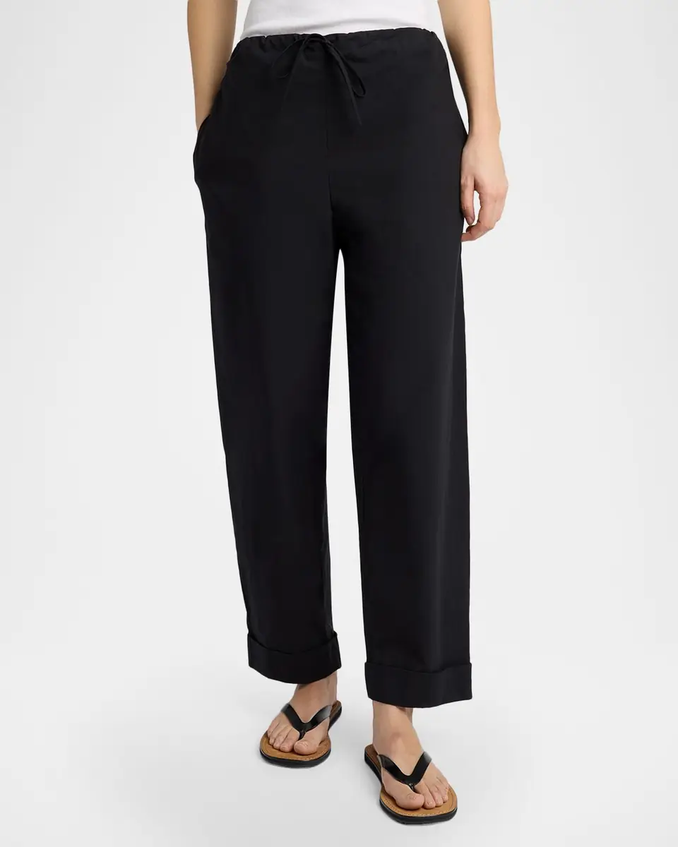 The Row Delano Straight-Leg Cotton Poplin Pants | Thumbnail 3 The Row Delano Straight-Leg Cotton Poplin Pants | Thumbnail 3