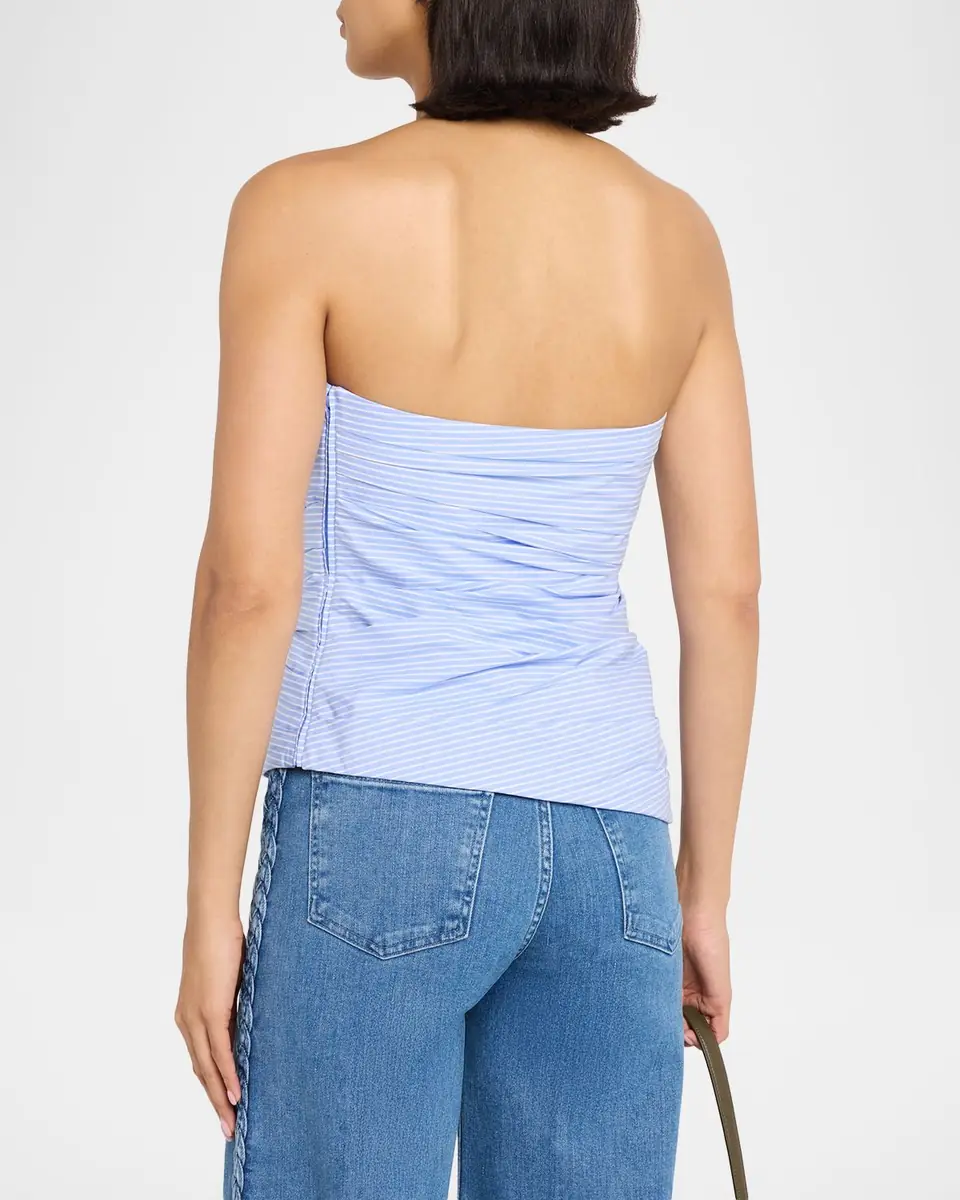 Simkhai Emerson Ruched Strapless Top | Thumbnail 3 Simkhai Emerson Ruched Strapless Top | Thumbnail 3