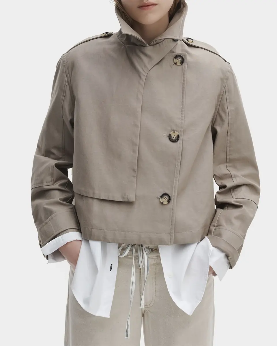 rag & bone Jamie Cropped Cotton Trench Coat | Thumbnail 3 rag & bone Jamie Cropped Cotton Trench Coat | Thumbnail 3