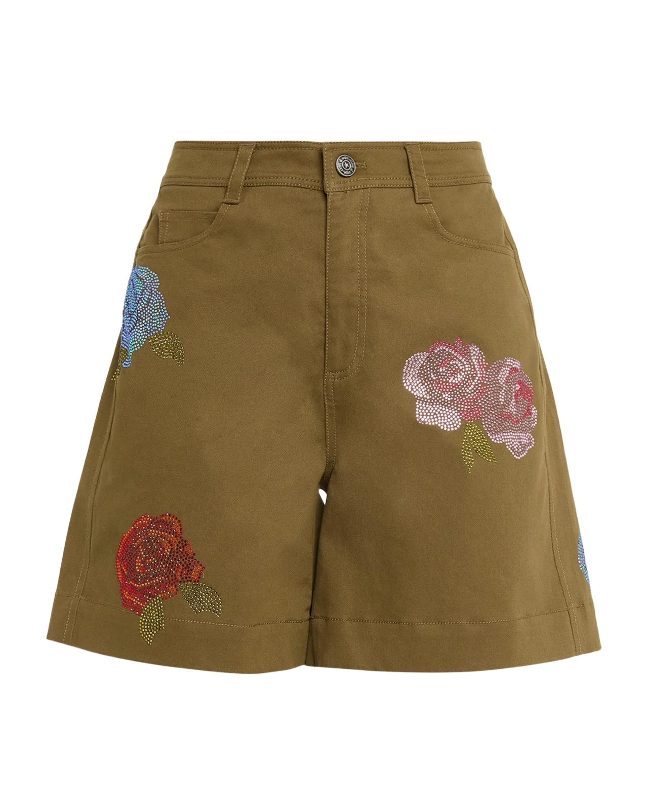 Cinq à Sept Betsy Heatset Roses Cargo Shorts