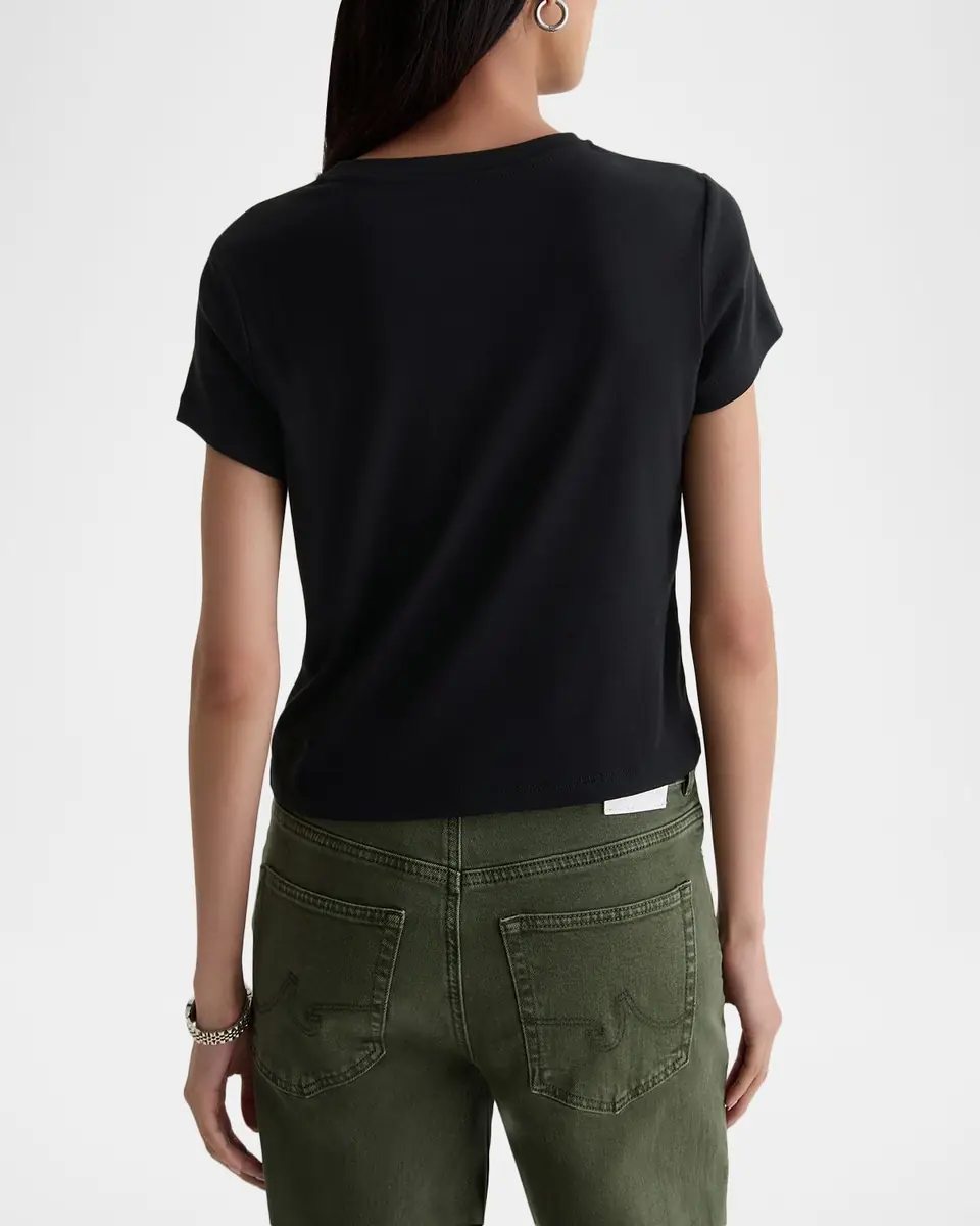 AG Jeans Sadie Crewneck Baby Rib Tee | Thumbnail 3 AG Jeans Sadie Crewneck Baby Rib Tee | Thumbnail 3