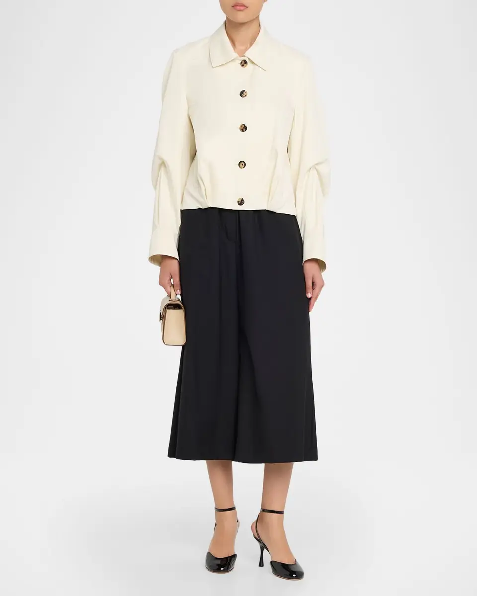 Loewe Single-Breasted Cotton Balloon Jacket | Thumbnail 2 Loewe Single-Breasted Cotton Balloon Jacket | Thumbnail 2
