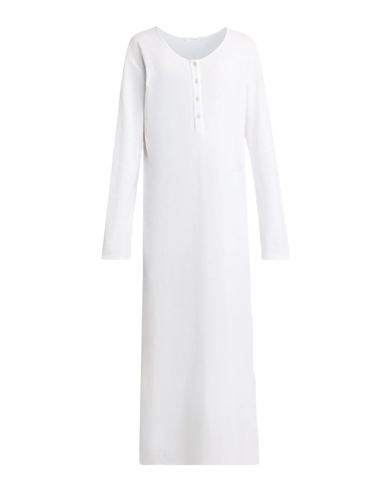 Latoya Long-Sleeve Crewneck Cotton Midi Dress Latoya Long-Sleeve Crewneck Cotton Midi Dress
