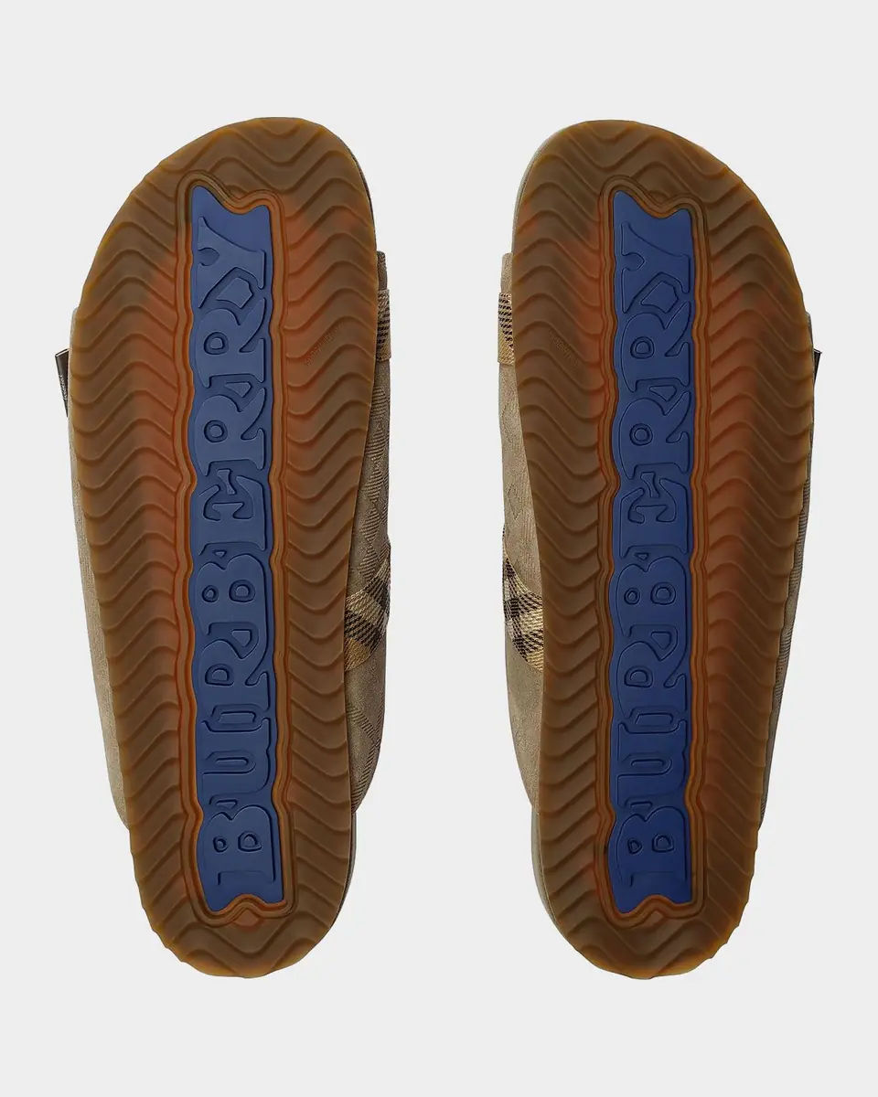Burberry Men's Urchin Check Suede Sandals | Thumbnail 5 Burberry Men's Urchin Check Suede Sandals | Thumbnail 5
