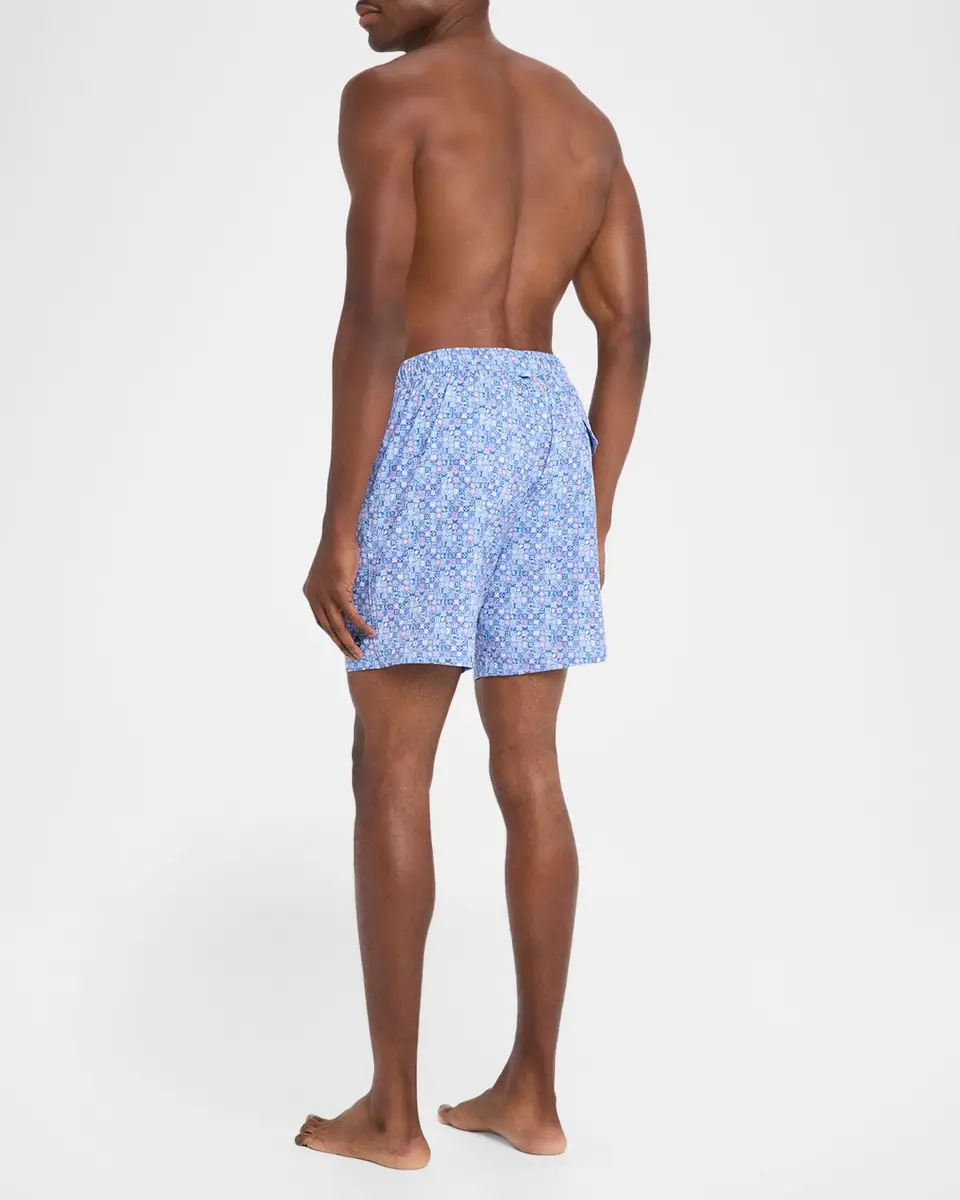 Peter Millar Men's Santorini Tiles Swim Trunks | Thumbnail 3 Peter Millar Men's Santorini Tiles Swim Trunks | Thumbnail 3