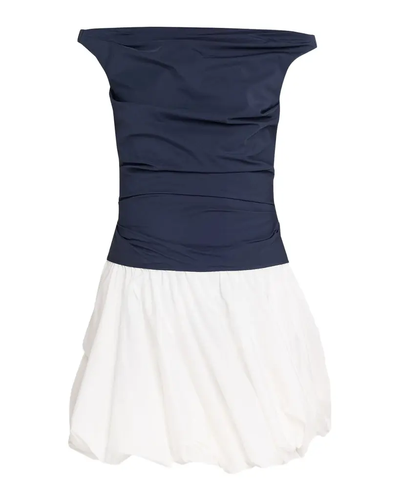 SIMKHAI Salina Cotton Bubble Mini Dress | Image 1 SIMKHAI Salina Cotton Bubble Mini Dress | Image 1