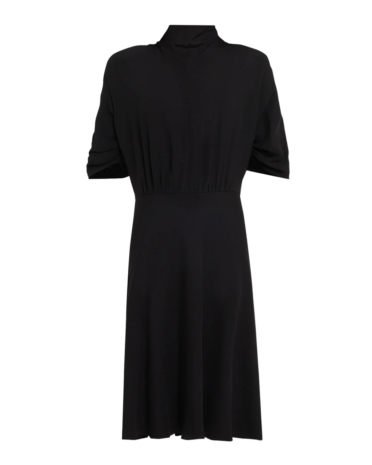 Emmeline Short-Sleeve Silk Midi Dress Emmeline Short-Sleeve Silk Midi Dress