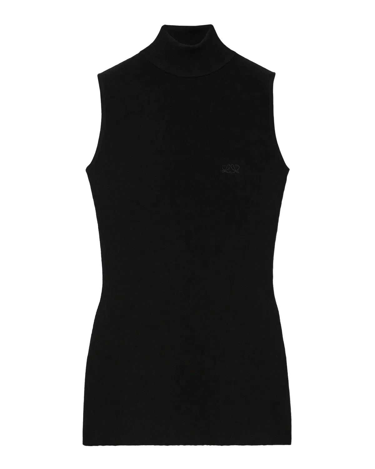 Turtleneck Sleeveless Knit Sweater