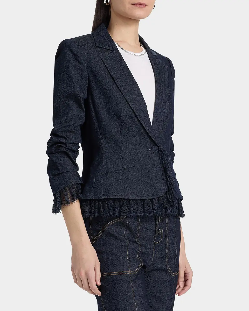 Cinq à Sept Roxie Le Petit Denim Blazer | Thumbnail 7 Cinq à Sept Roxie Le Petit Denim Blazer | Thumbnail 7