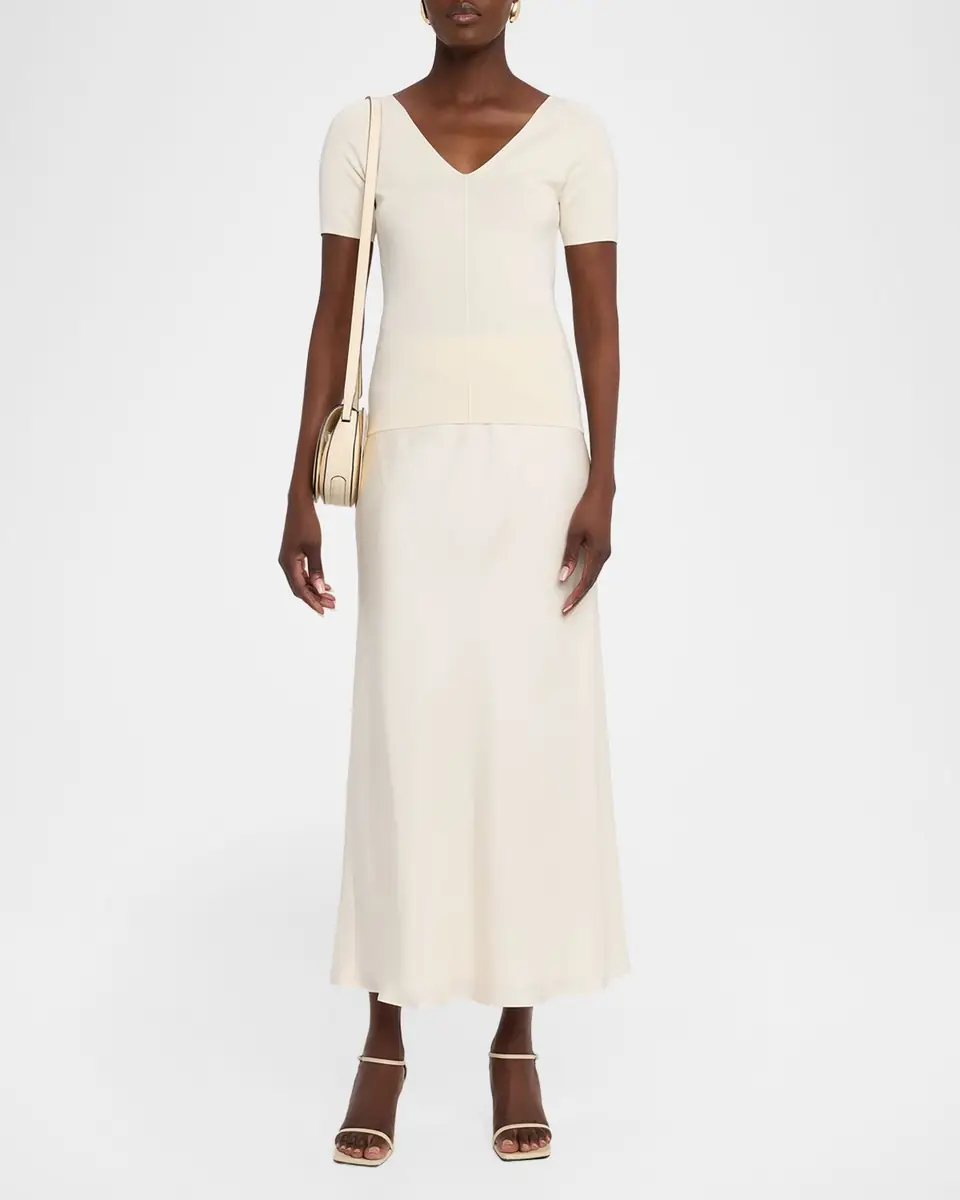 Toccin Heidi Bias-Cut Silk Slip Skirt | Thumbnail 2 Toccin Heidi Bias-Cut Silk Slip Skirt | Thumbnail 2
